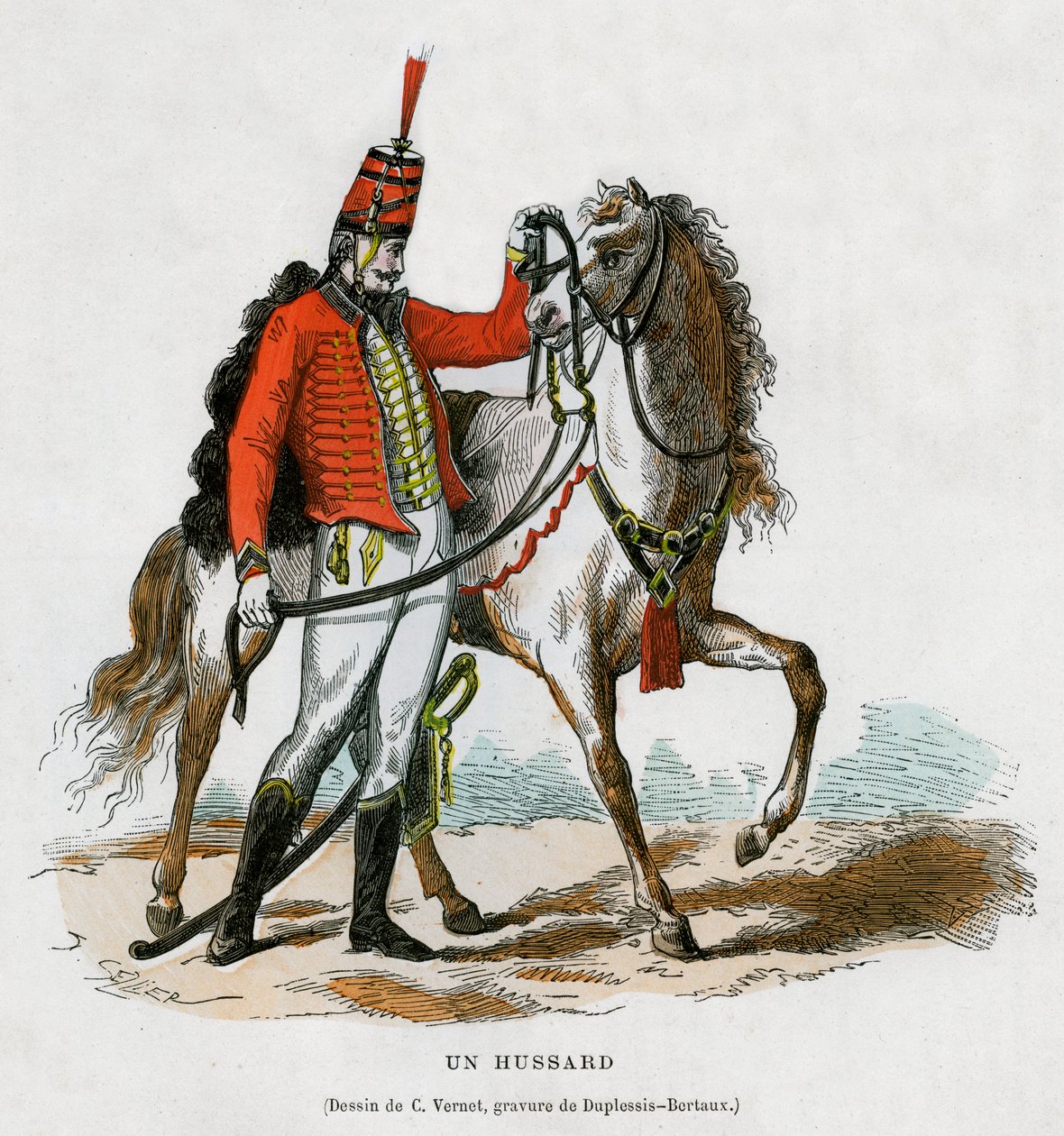 Huzar, początek XIX w. 1882-1884 autorstwa Jean Duplessis Bertaux