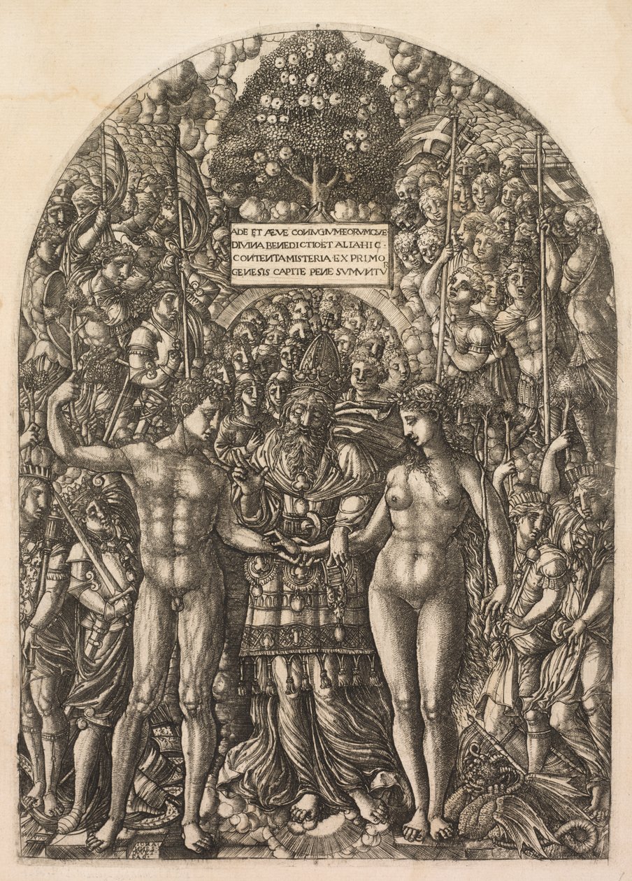 Ślub Adama i Ewy, 1555. autorstwa Jean Duvet