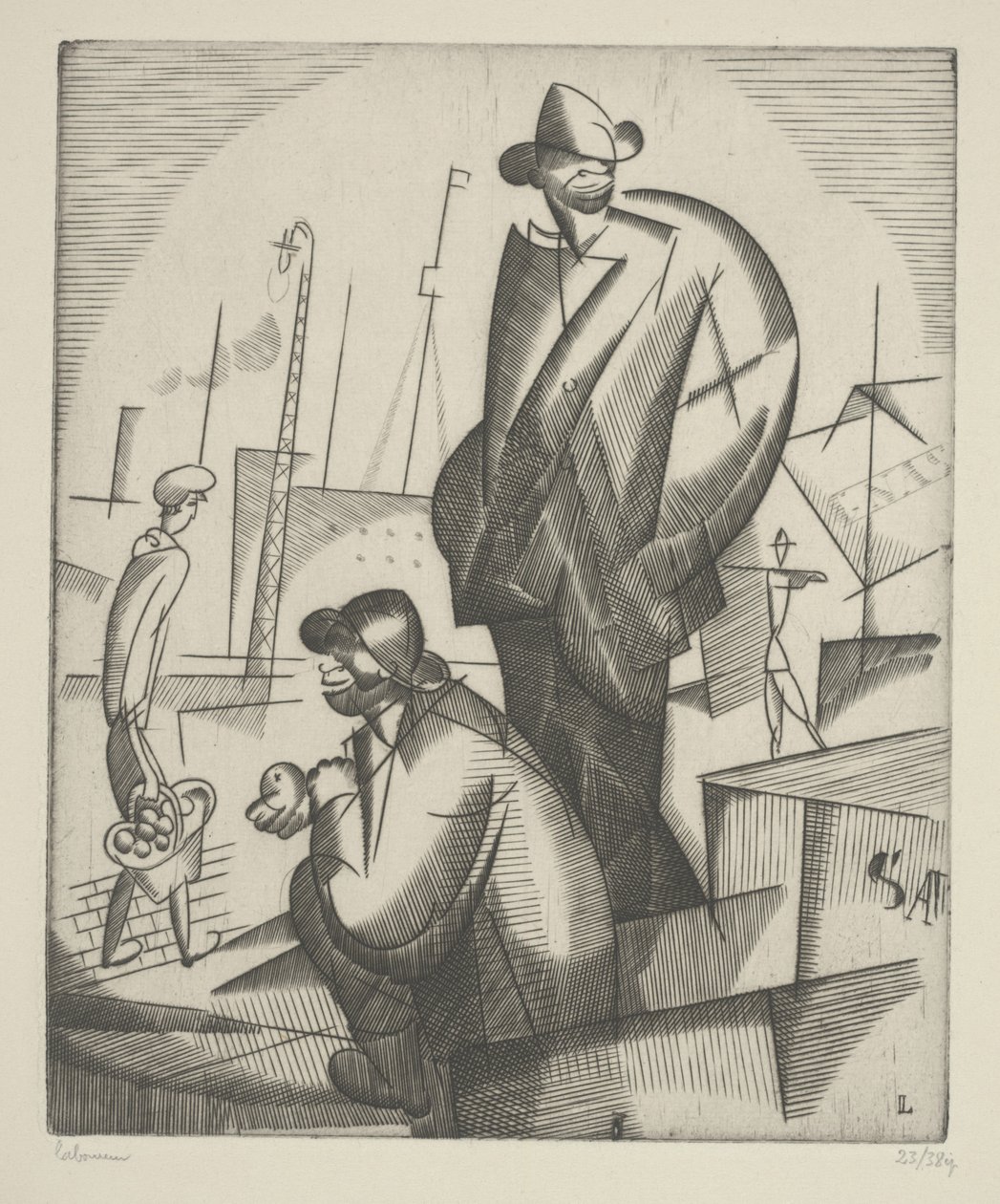 Czarni Dokerzy autorstwa Jean Emile Laboureur