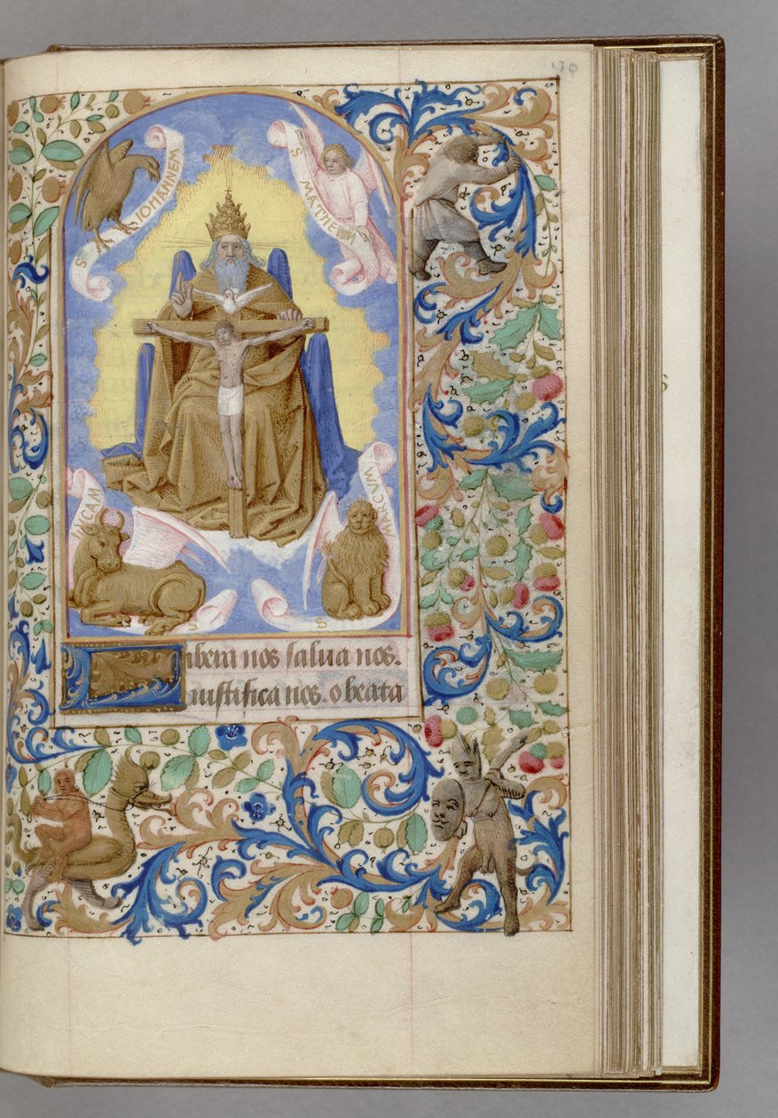 Gnadenstuhl Book of Hours, 1450-1499 autorstwa Jean Fouquet