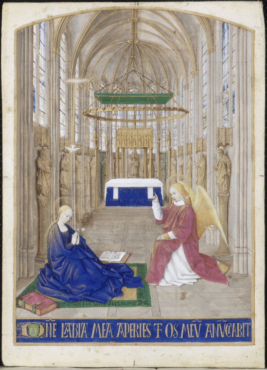 Godziny Zwiastowania Étienne Chevalier autorstwa Jean Fouquet