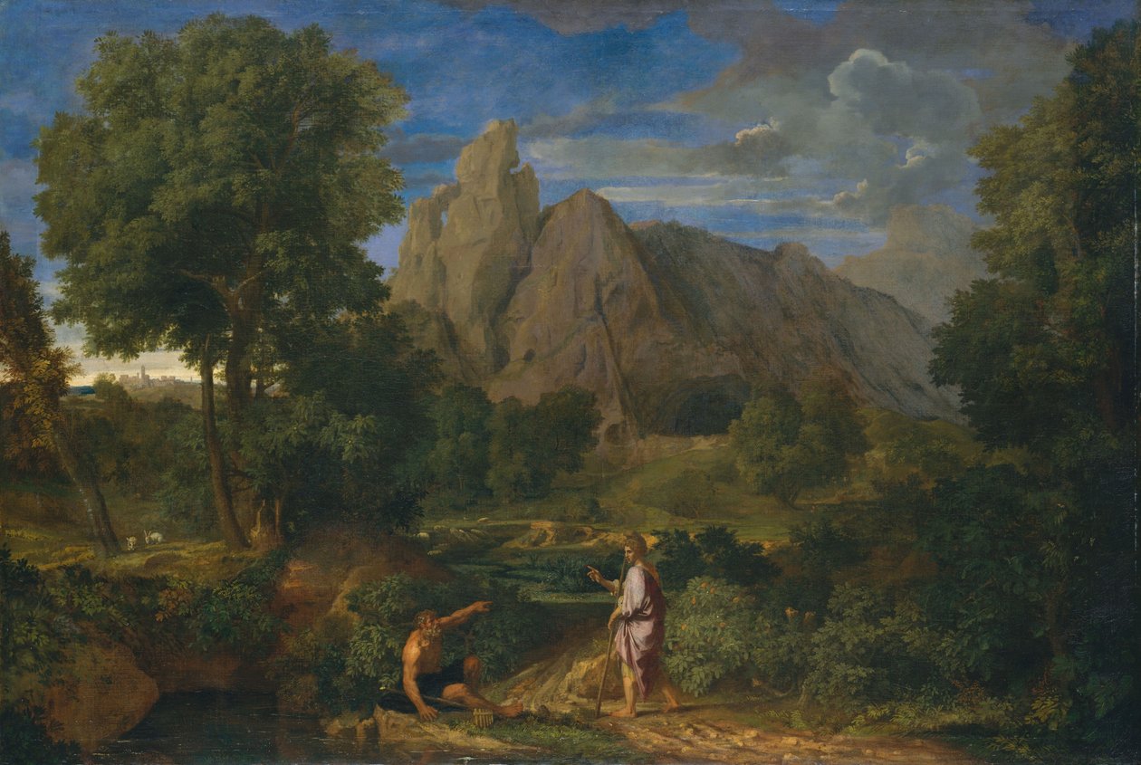 Merkury i Battus autorstwa Jean Francois I Millet