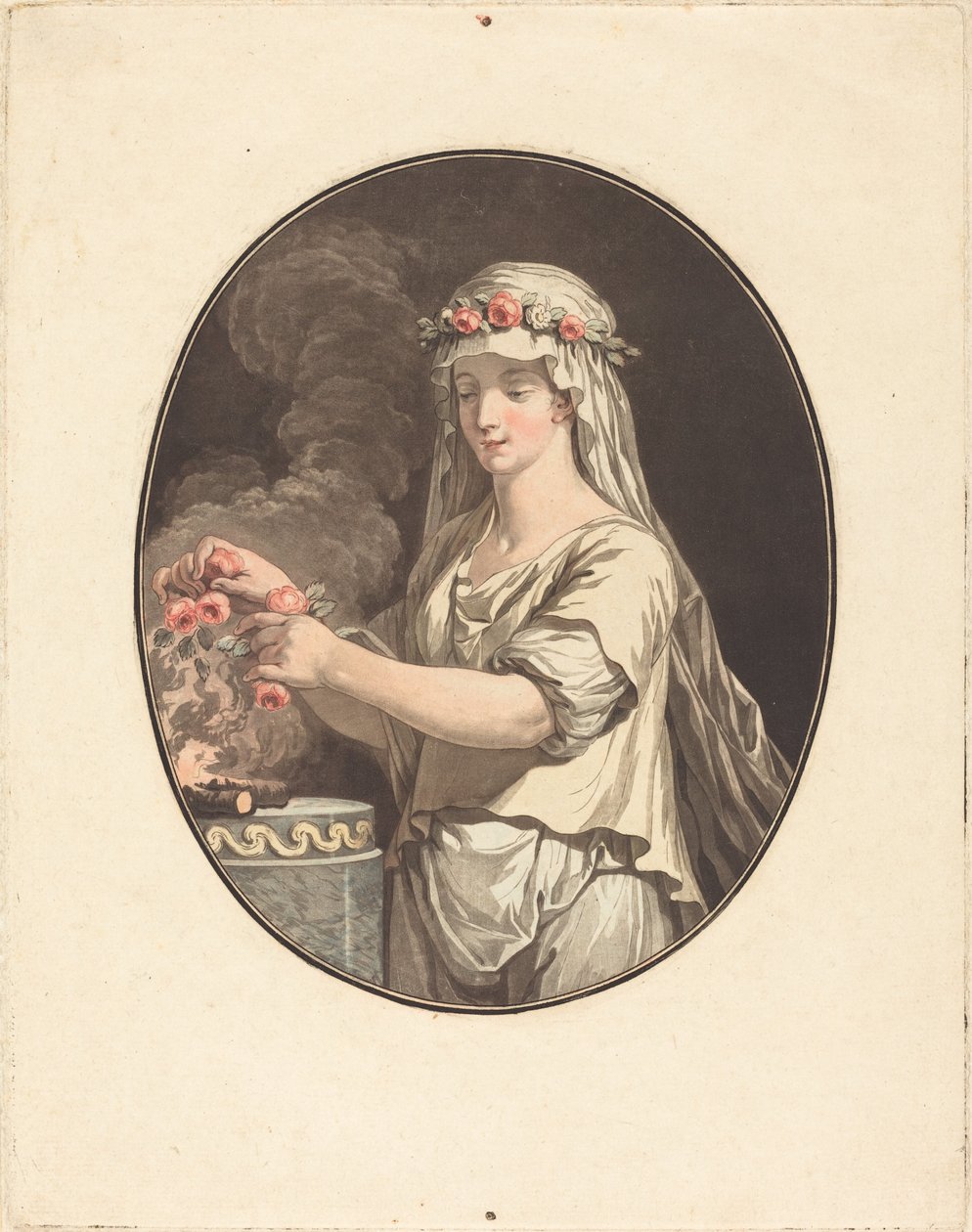 Młoda westalka. autorstwa Jean Francois Janinet