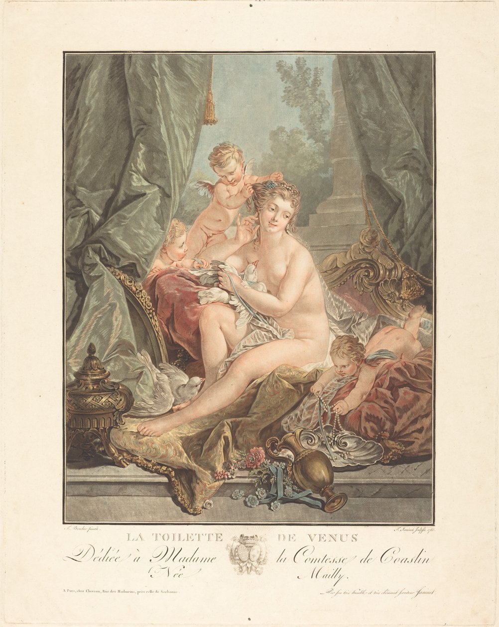 Toaleta Wenus, 1783. autorstwa Jean Francois Janinet