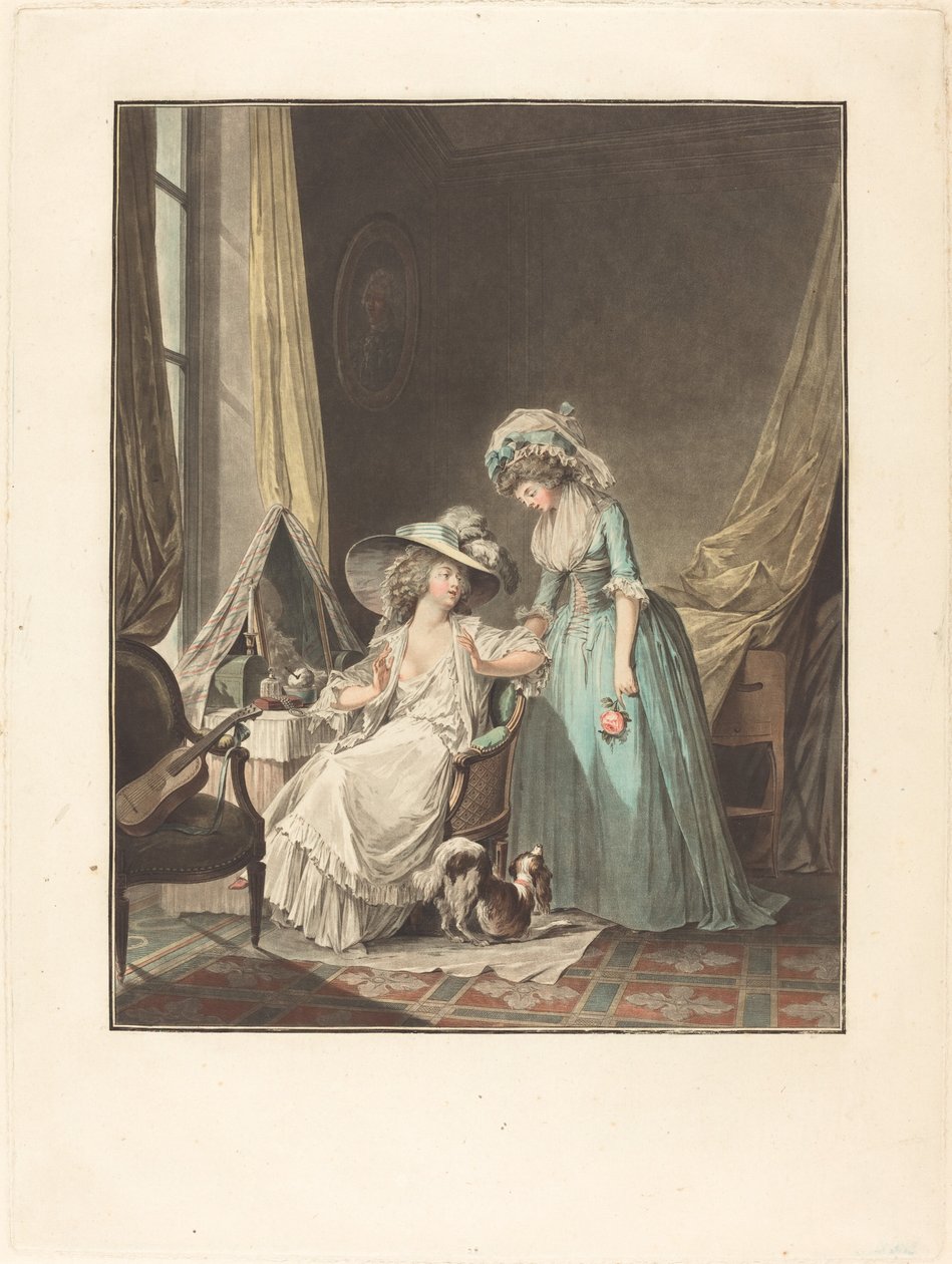 Trudna spowiedź, 1787. autorstwa Jean Francois Janinet