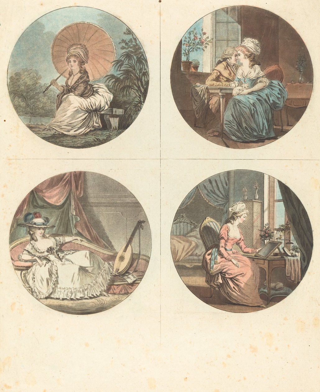 Godziny dnia. autorstwa Jean Francois Janinet