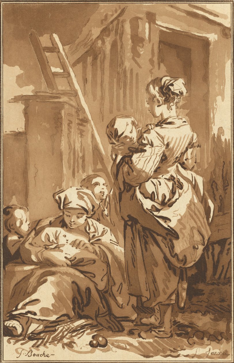 Pielęgniarki, 1780. autorstwa Jean Francois Janinet