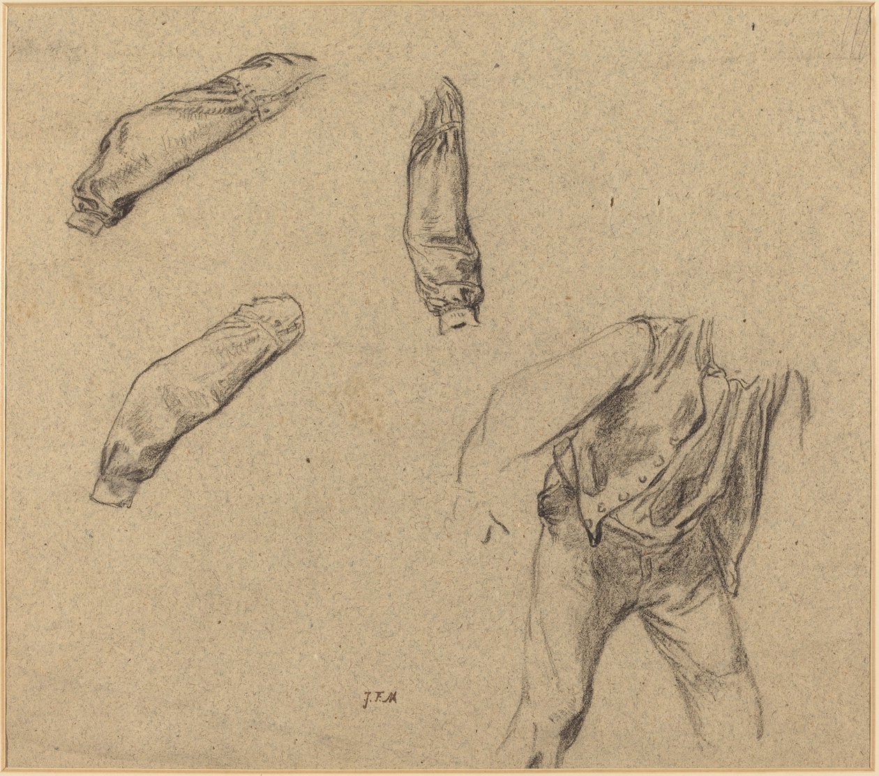 Studia kostiumowe autorstwa Jean Francois Millet