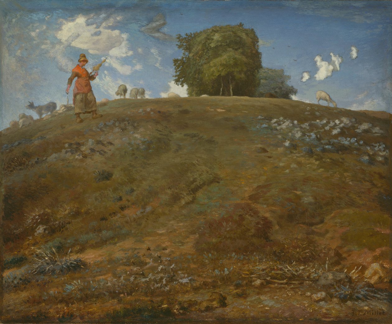 W Owernii, 186669. autorstwa Jean Francois Millet