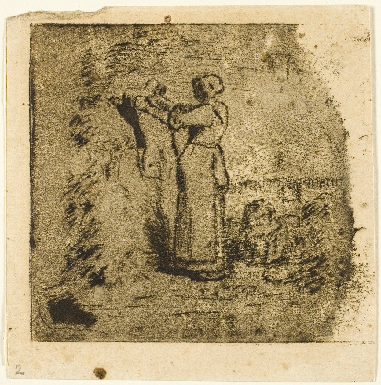 Chłop odpoczywa autorstwa Jean Francois Millet