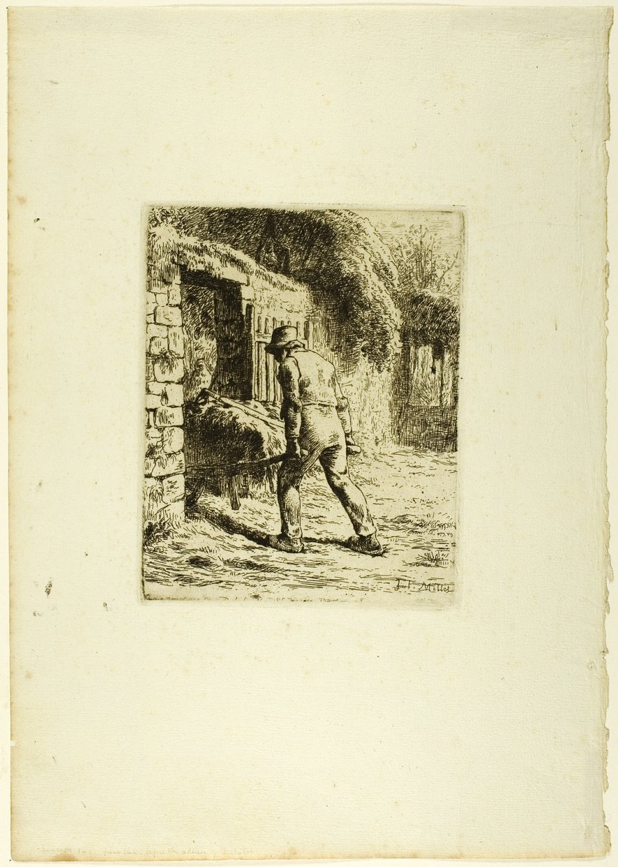 Chłop z taczką autorstwa Jean Francois Millet