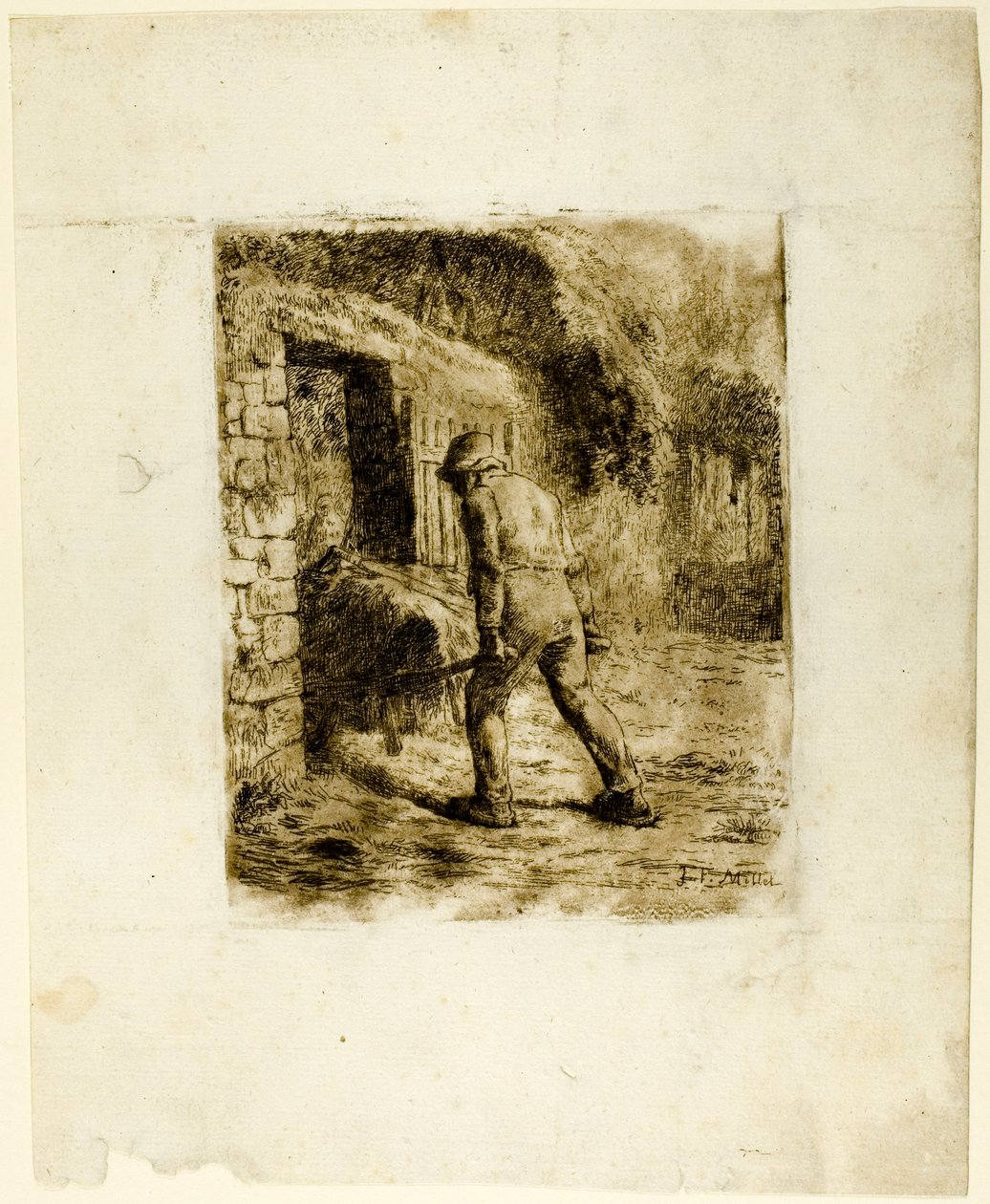 Chłop z taczką autorstwa Jean Francois Millet