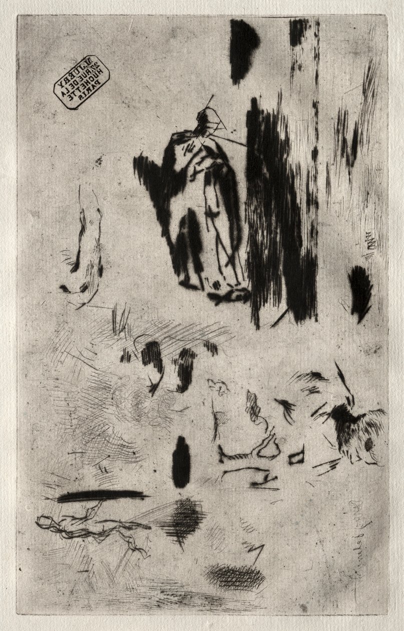 Płyta ze szkicami. autorstwa Jean Francois Millet