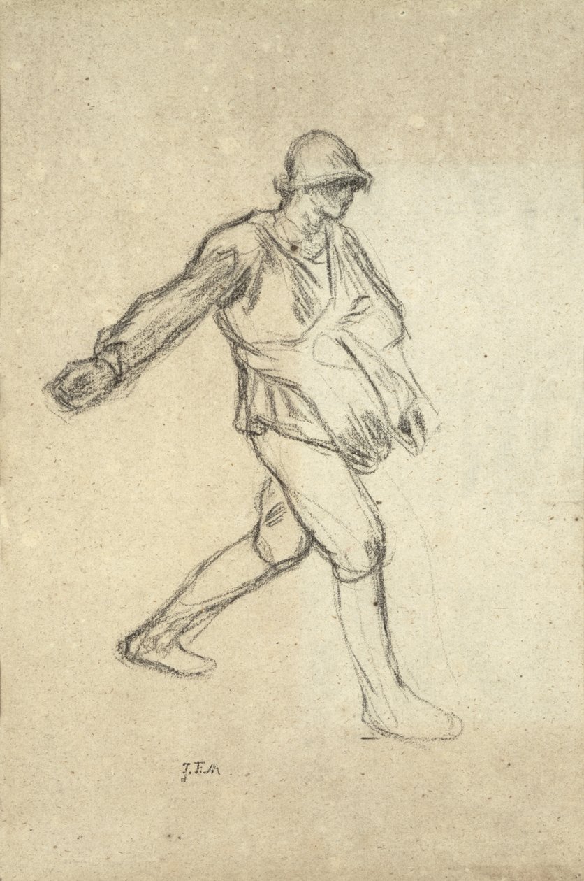 Studium dla „Siewcy” autorstwa Jean Francois Millet