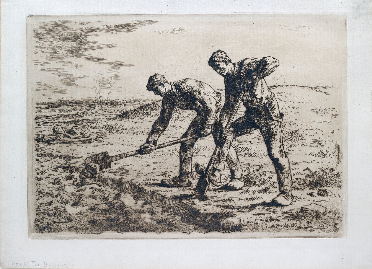 Kopacze, 1855-1856 autorstwa Jean Francois Millet