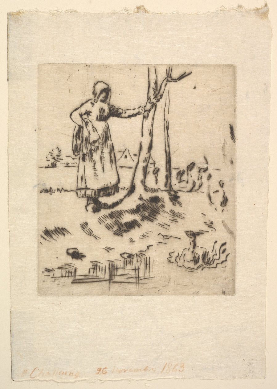 Gęsiareczka, 1830-75. autorstwa Jean Francois Millet