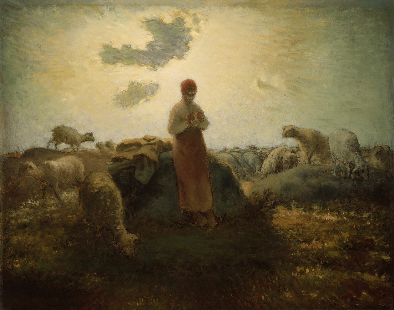 Opiekun stada, 187174. autorstwa Jean Francois Millet