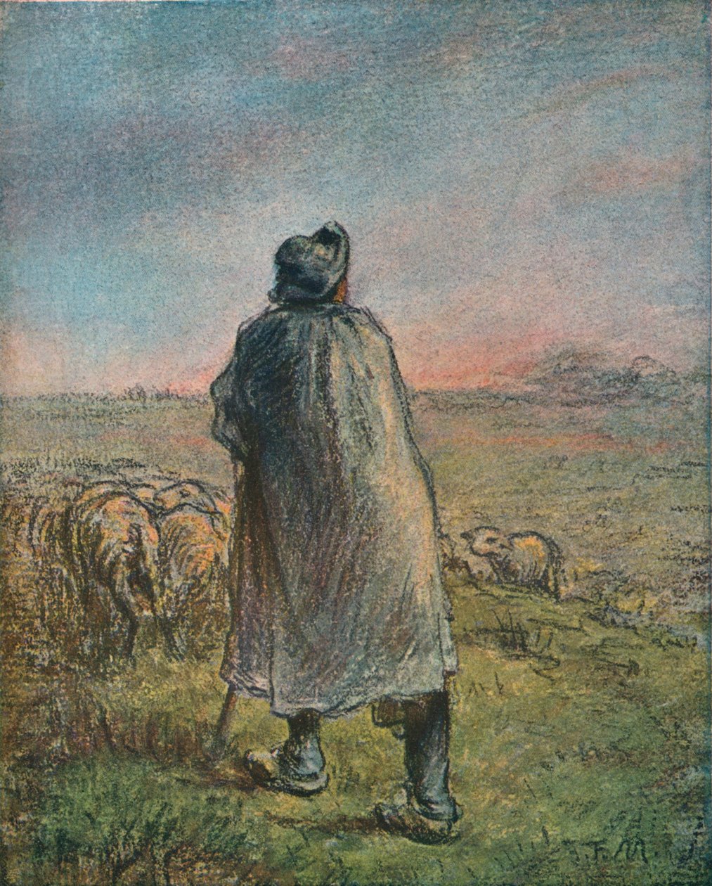 Pasterz, XIX w. autorstwa Jean Francois Millet
