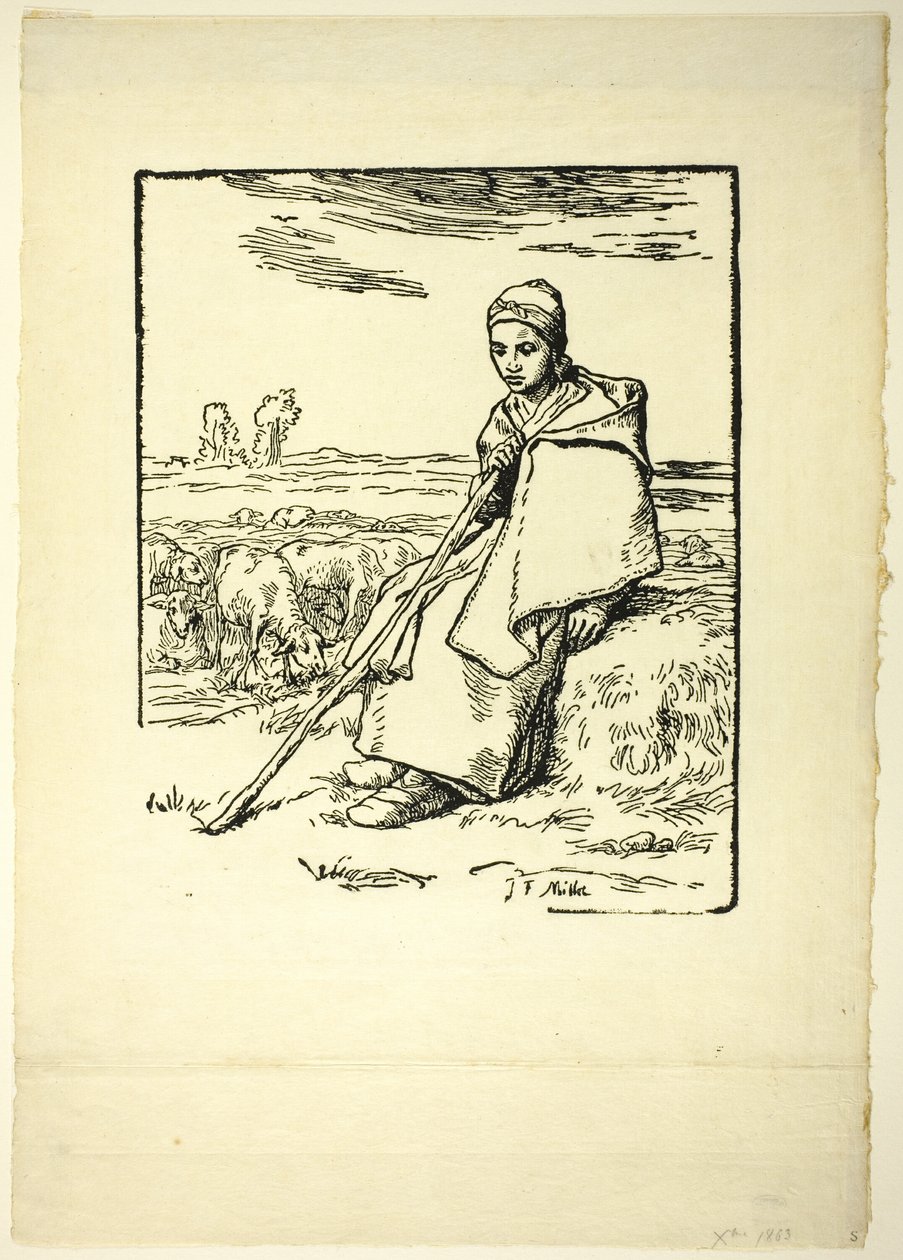 Pasterka autorstwa Jean Francois Millet