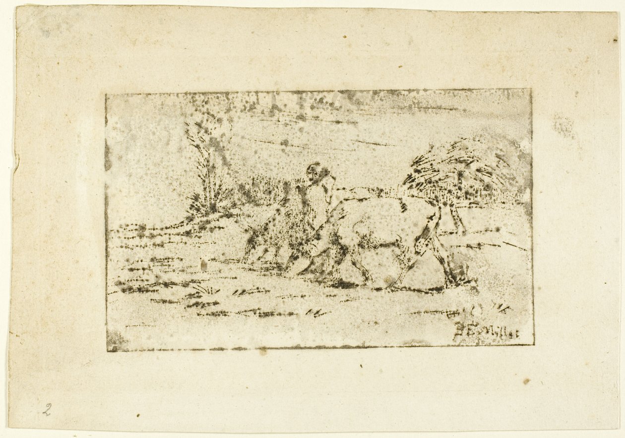 Dwie krowy autorstwa Jean Francois Millet
