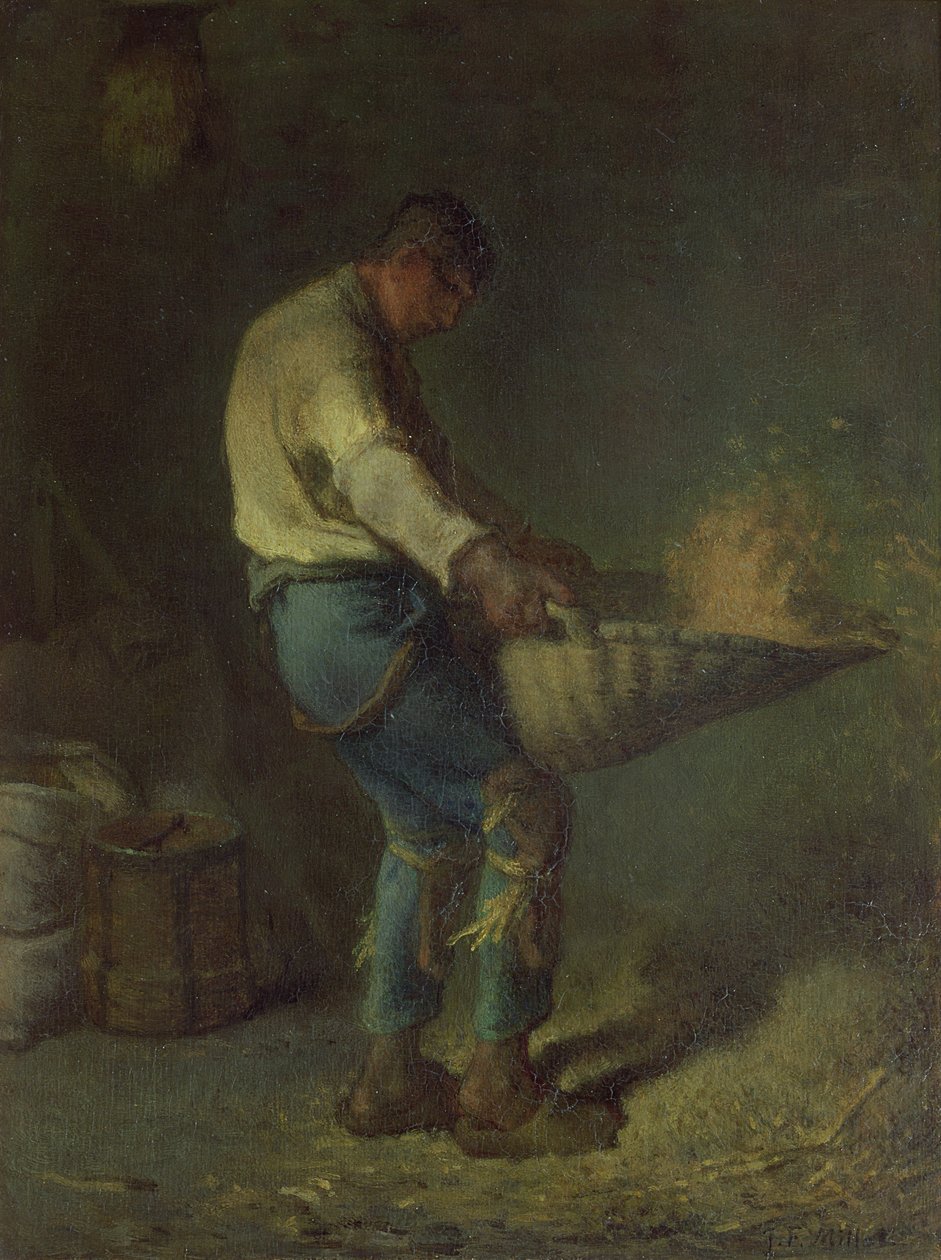 Winnower (plansza) autorstwa Jean Francois Millet