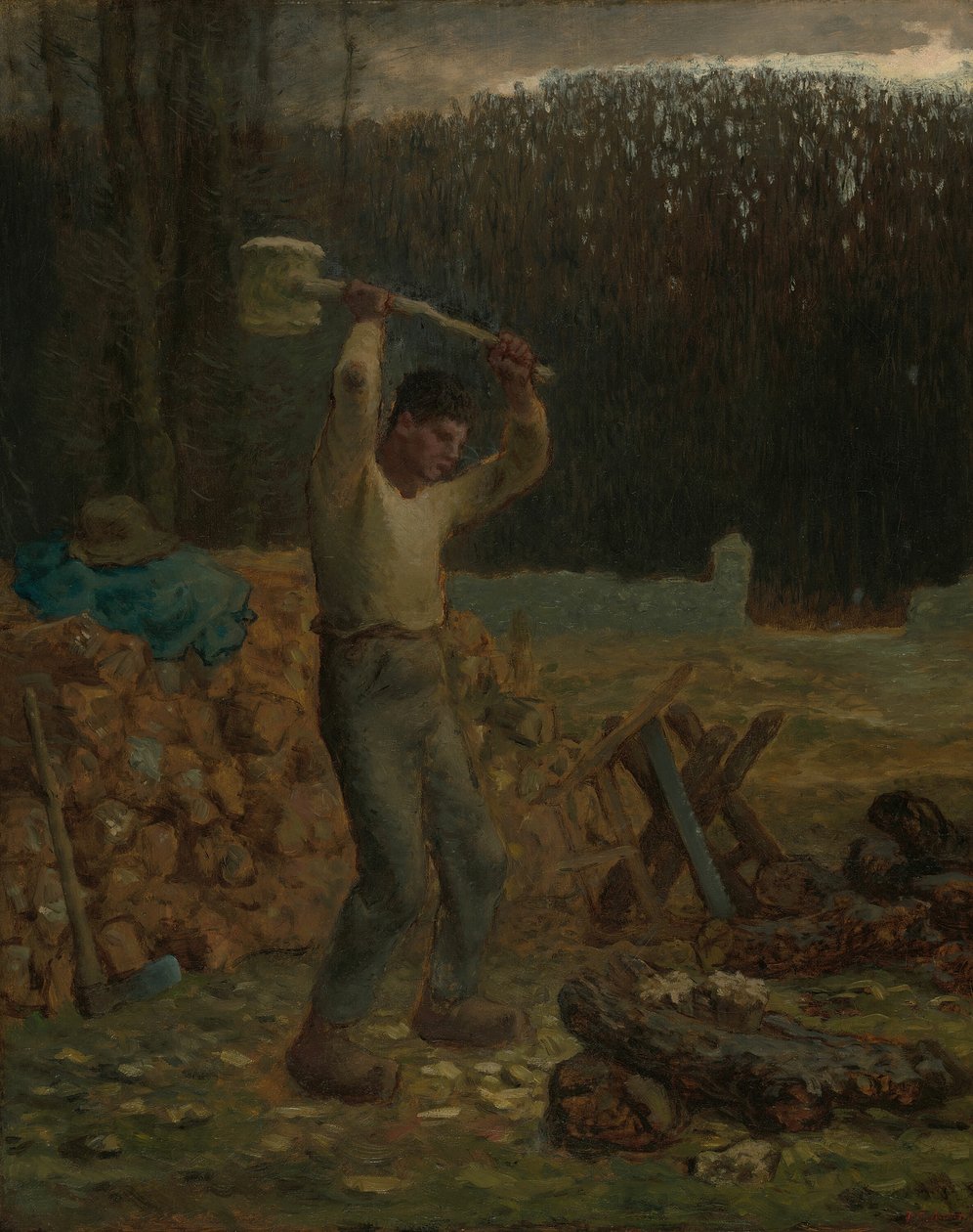 Drwal, 185866. autorstwa Jean Francois Millet