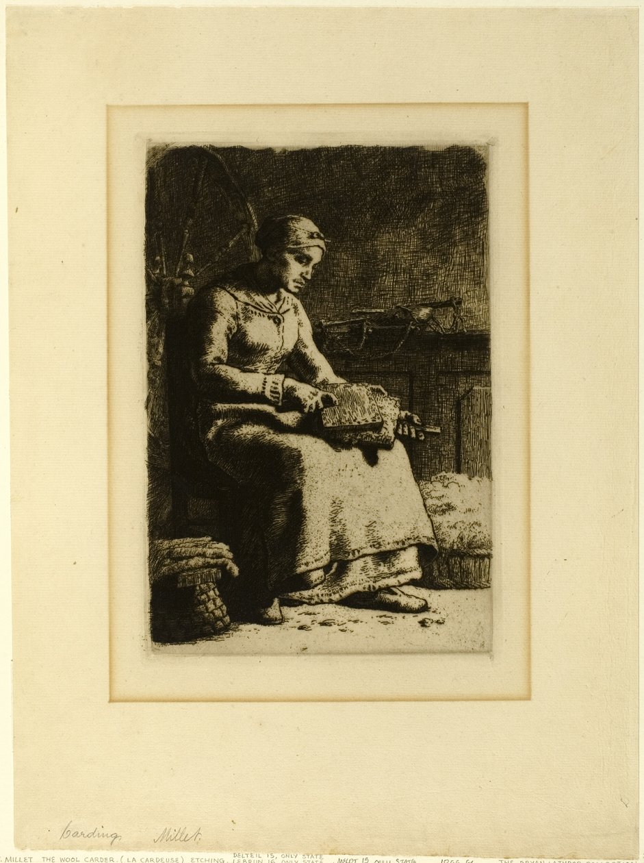 The Wool-Carder autorstwa Jean Francois Millet