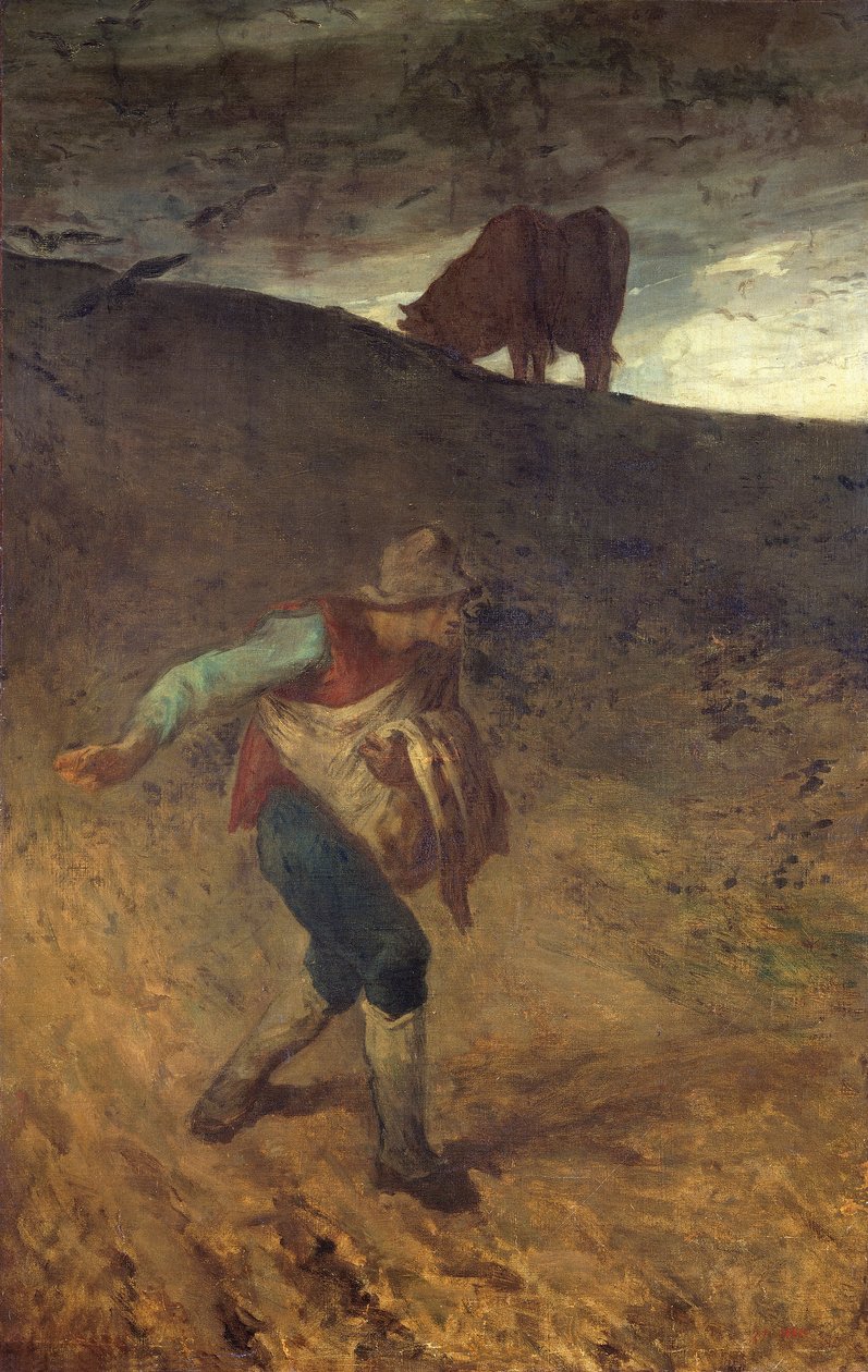„Siewca”, 1847-8 autorstwa Jean Francois Millet