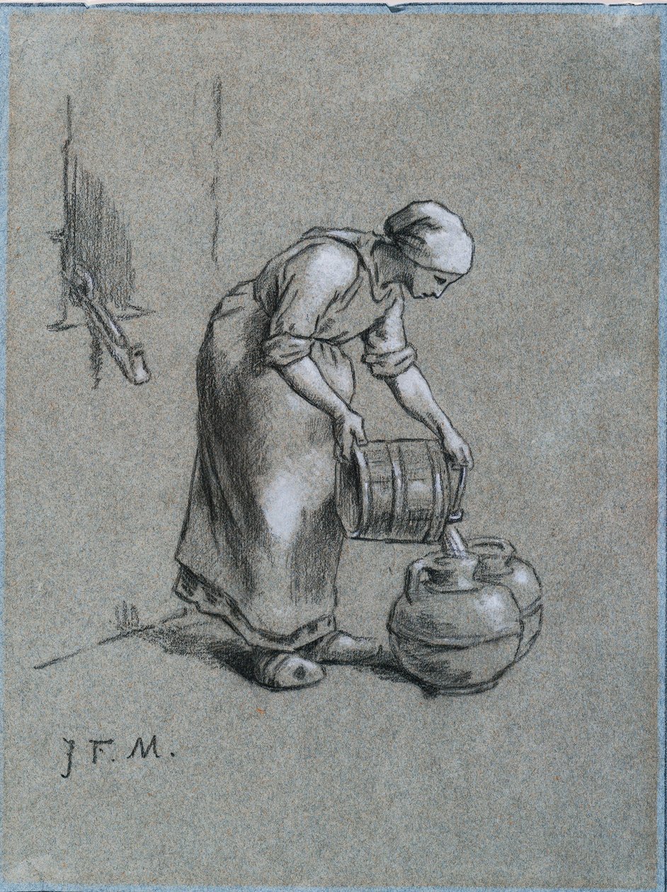 Kobieta przy studni autorstwa Jean Francois Millet