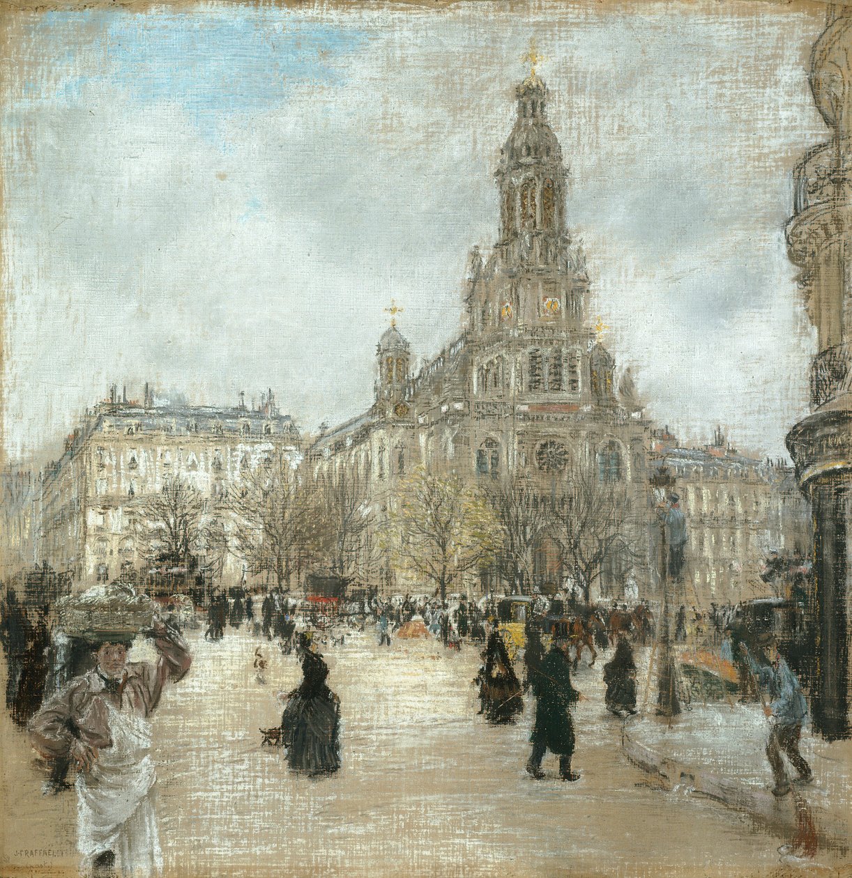 Place de la Trinité, Paryż autorstwa Jean Francois Rafaelli