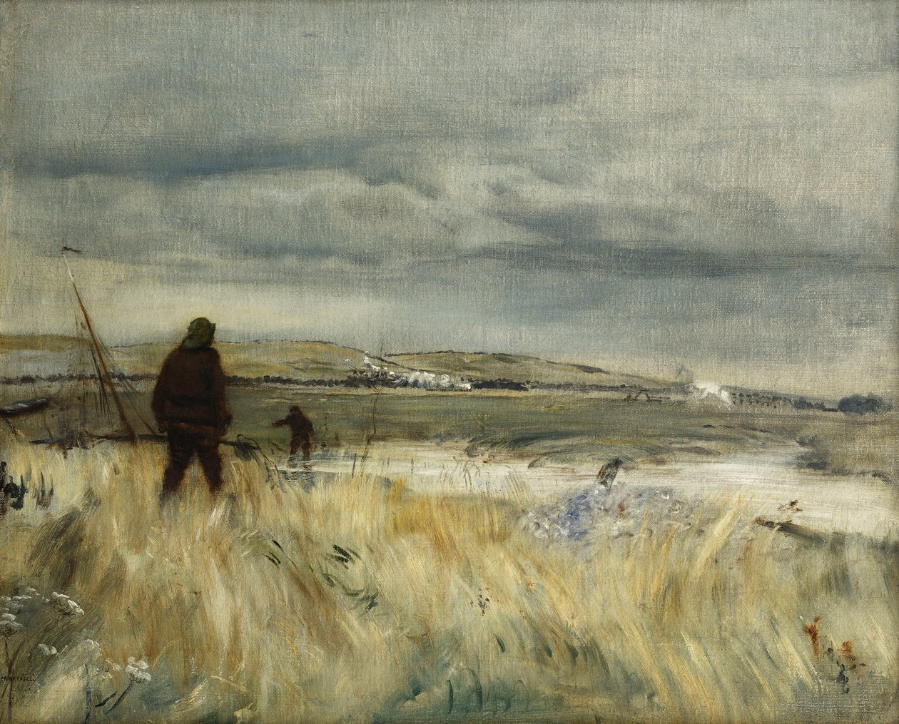 rybacy bretońscy; rybacy bretońscy, autorstwa Jean Francois Raffaelli
