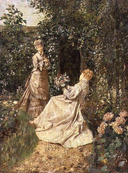 W ogrodzie autorstwa Jean Francois Raffaelli