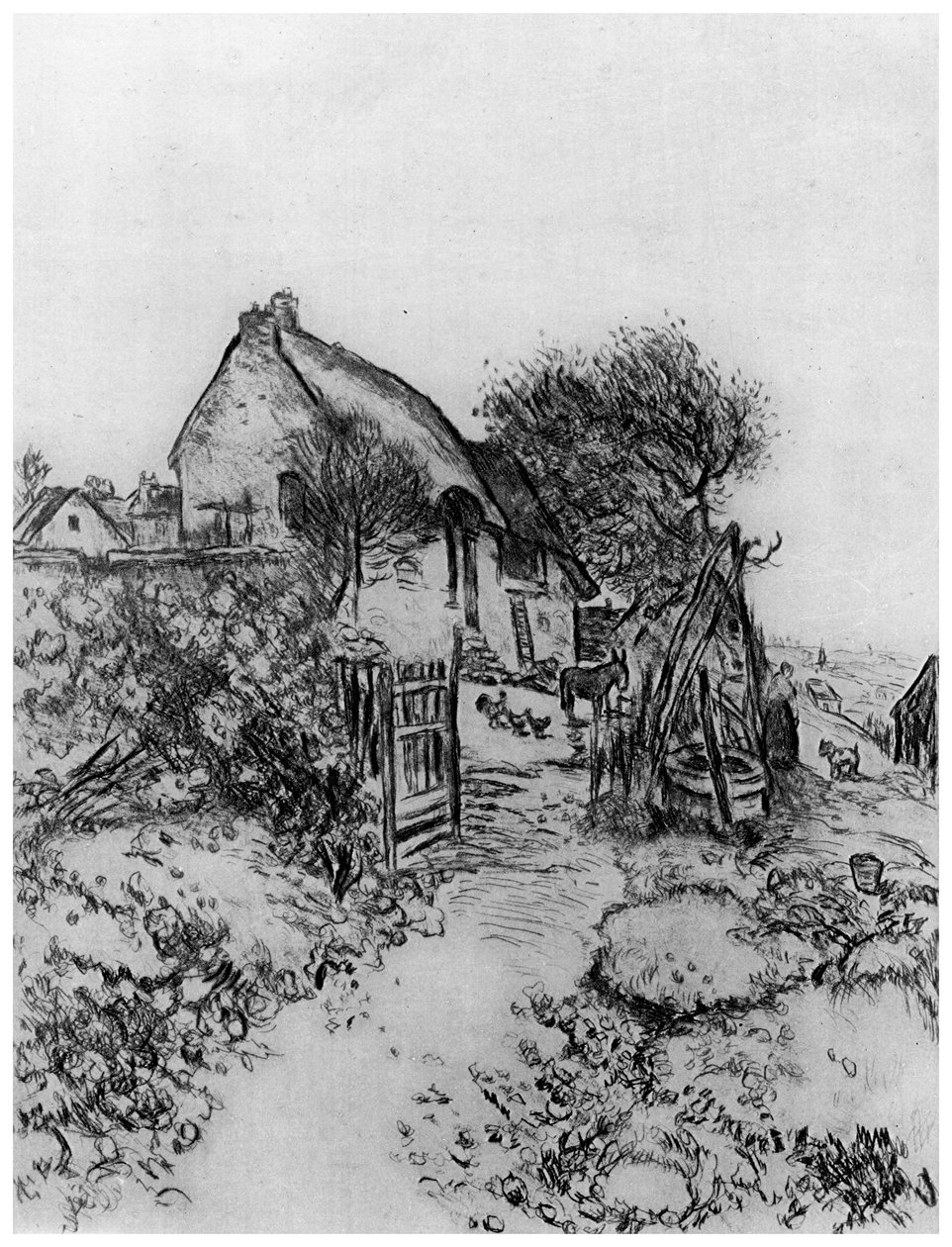 La Chaumiere, ok. 1870-1920 1924 autorstwa Jean Francois Raffaelli