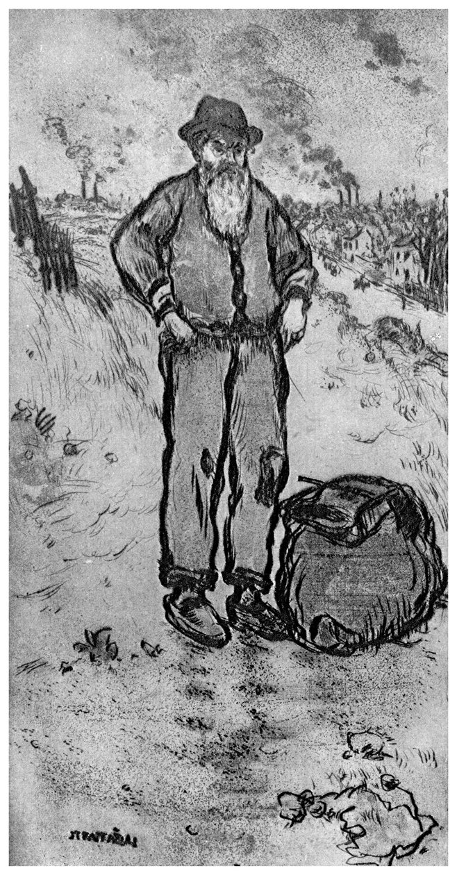 Chemineau, ok. 1870-1920 1924 autorstwa Jean Francois Raffaelli