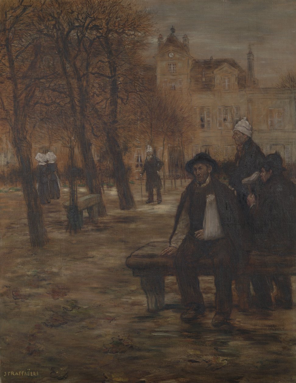 Starzy rekonwalescenci, ok. 1892 r. autorstwa Jean Francois Raffaelli