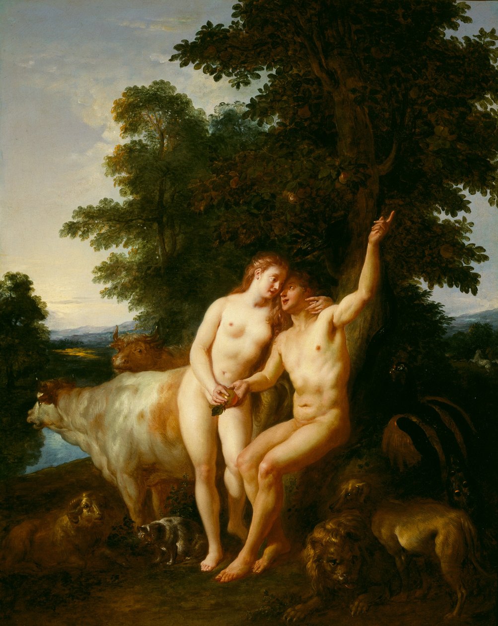 Adam i Ewa autorstwa Jean François de Troy