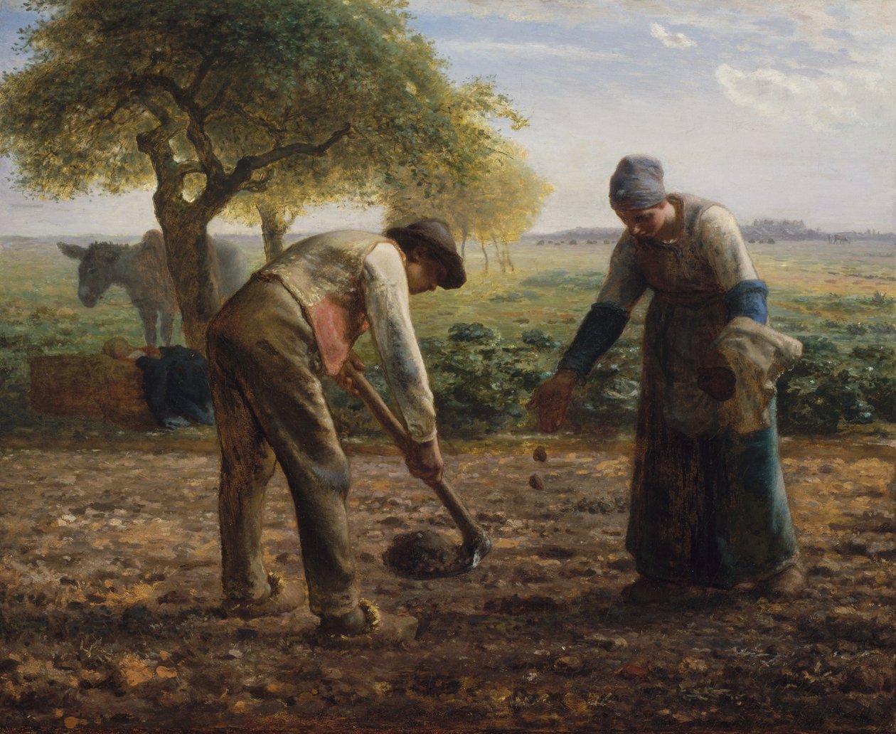 Sadzarki do ziemniaków autorstwa Jean Francois Millet