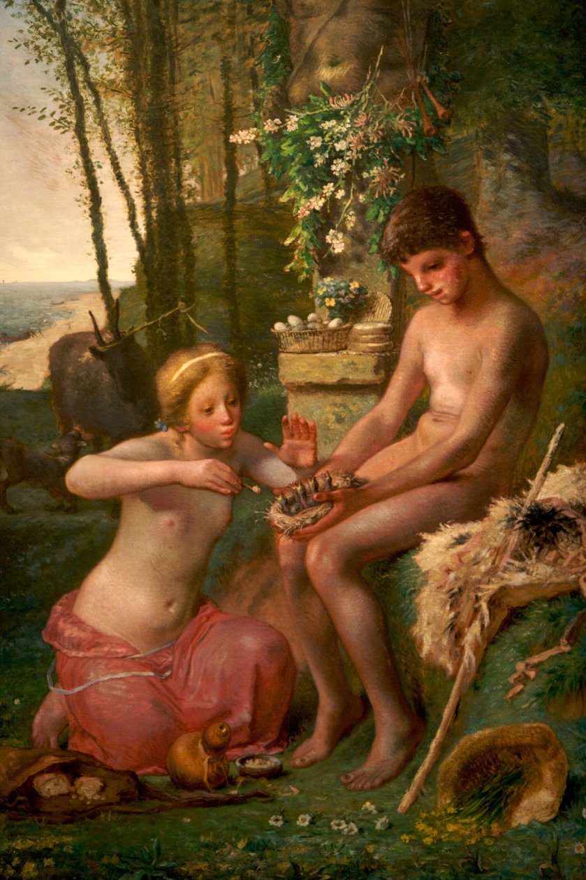 Wiosna (Daphnis i Chloë) autorstwa Jean Francois Millet