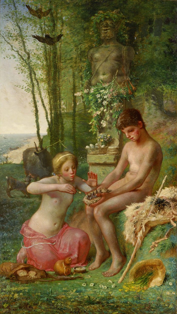 Wiosna (Daphnis i Chloë) autorstwa Jean Francois Millet