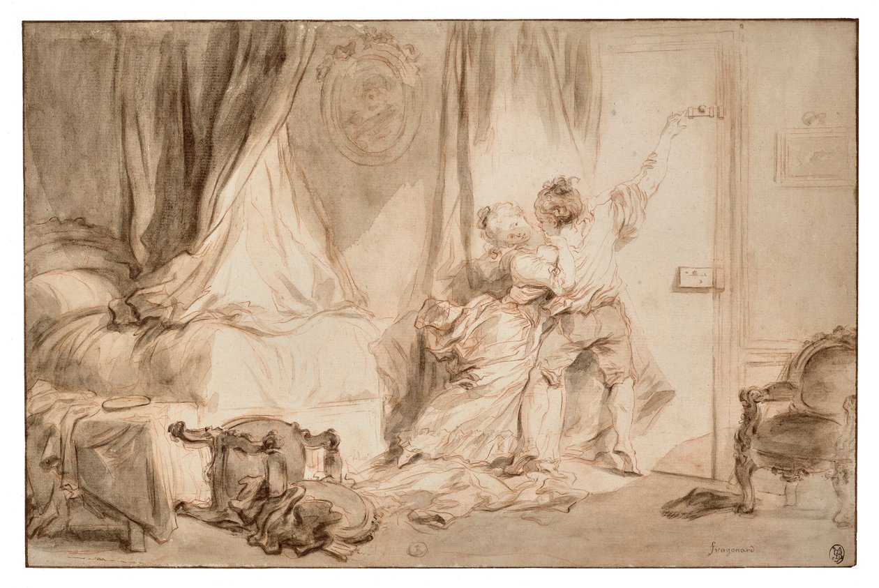 "Le Verrou" (Śruba) autorstwa Jean Honore Fragonard