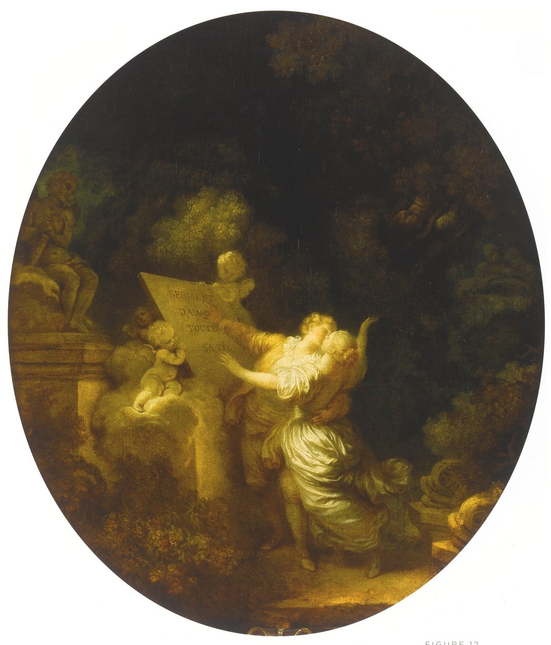 Przysięga miłości autorstwa Jean Honore Fragonard