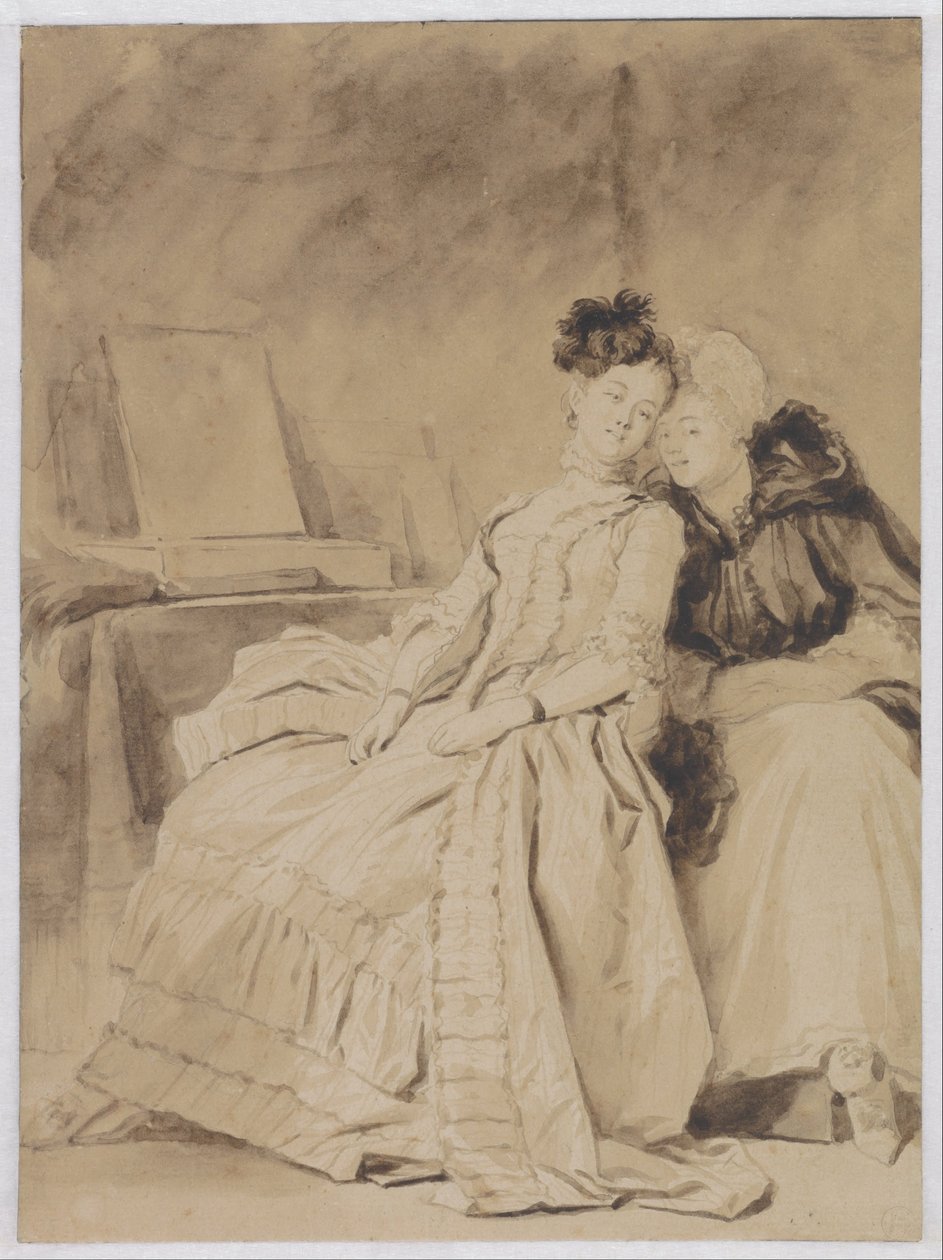 Rozmowa intymna autorstwa Jean Honore Fragonard