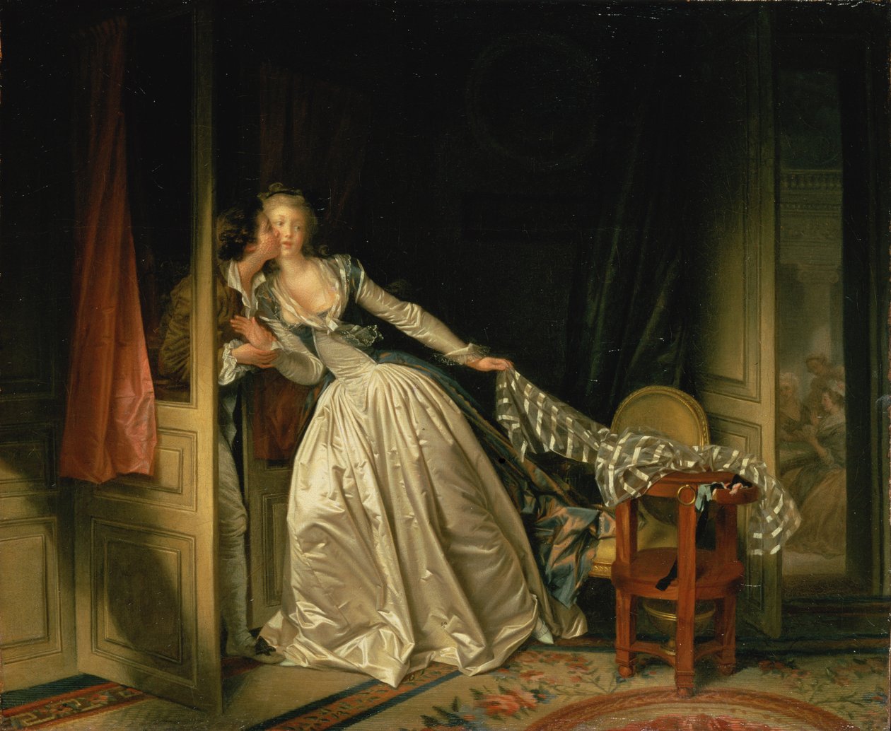 Skradziony pocałunek autorstwa Jean Honore Fragonard