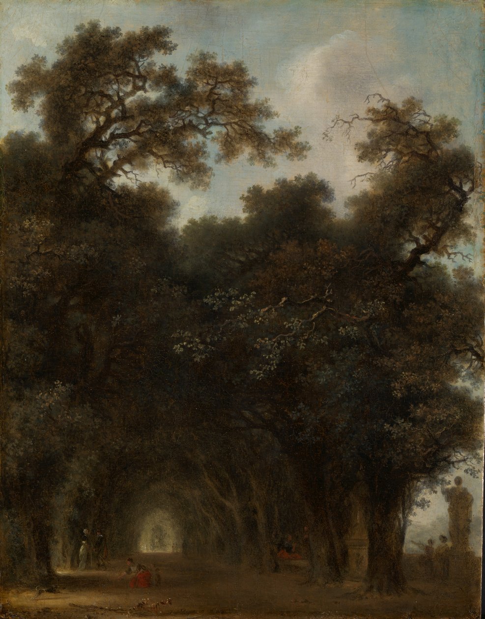 Zacieniona Aleja, ca. 1775. autorstwa Jean Honore Fragonard