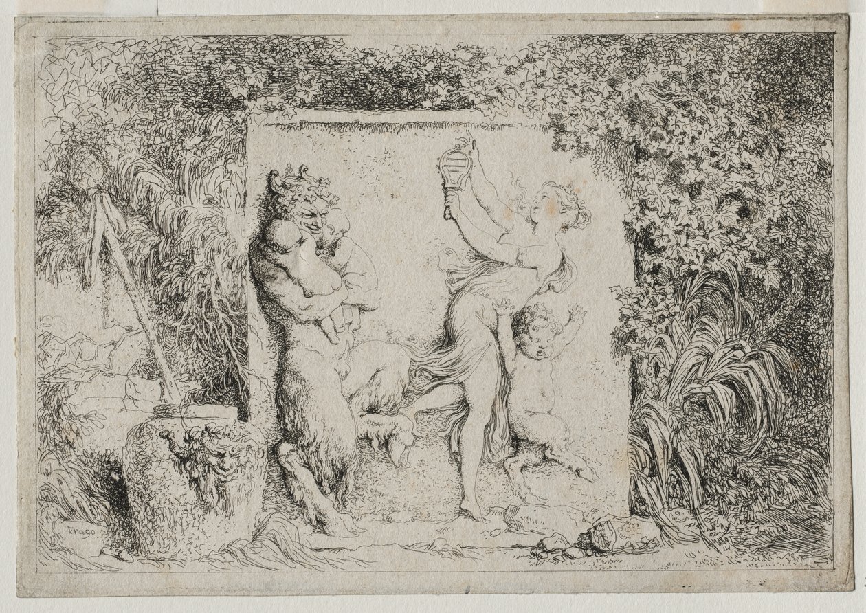 Bacchanless: Taniec setera autorstwa Jean Honore Fragonard
