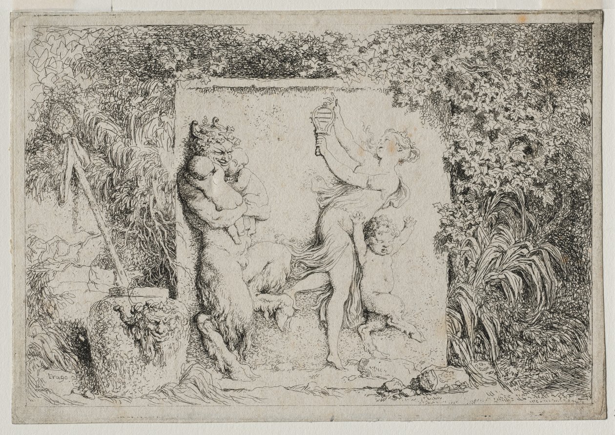 Bachanalia: Taniec satyrów, 1763. autorstwa Jean Honore Fragonard