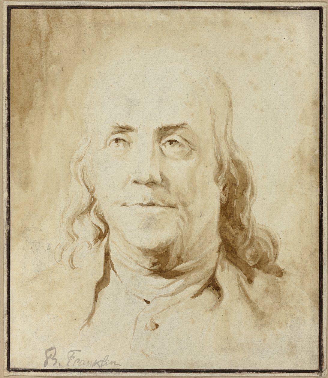 Benjamin Franklin autorstwa Jean Honore Fragonard