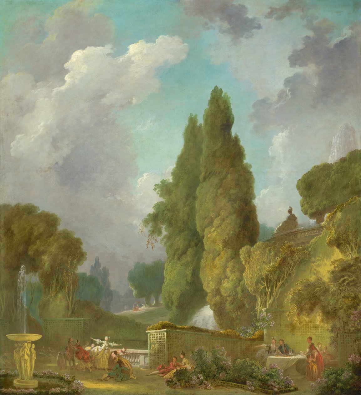Buff ślepca, c. 17751780. autorstwa Jean Honore Fragonard