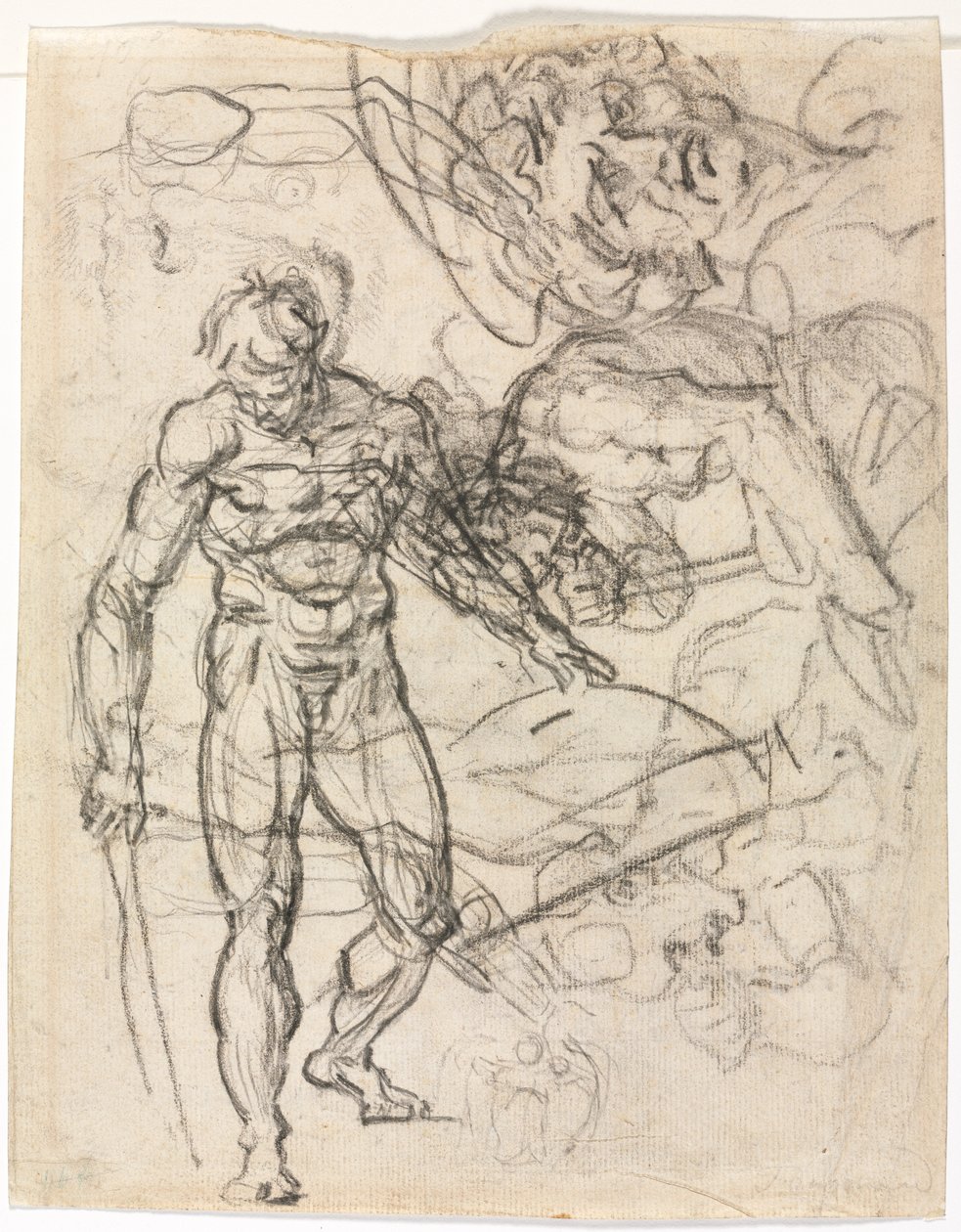 Studia postaci (verso) autorstwa Jean Honore Fragonard