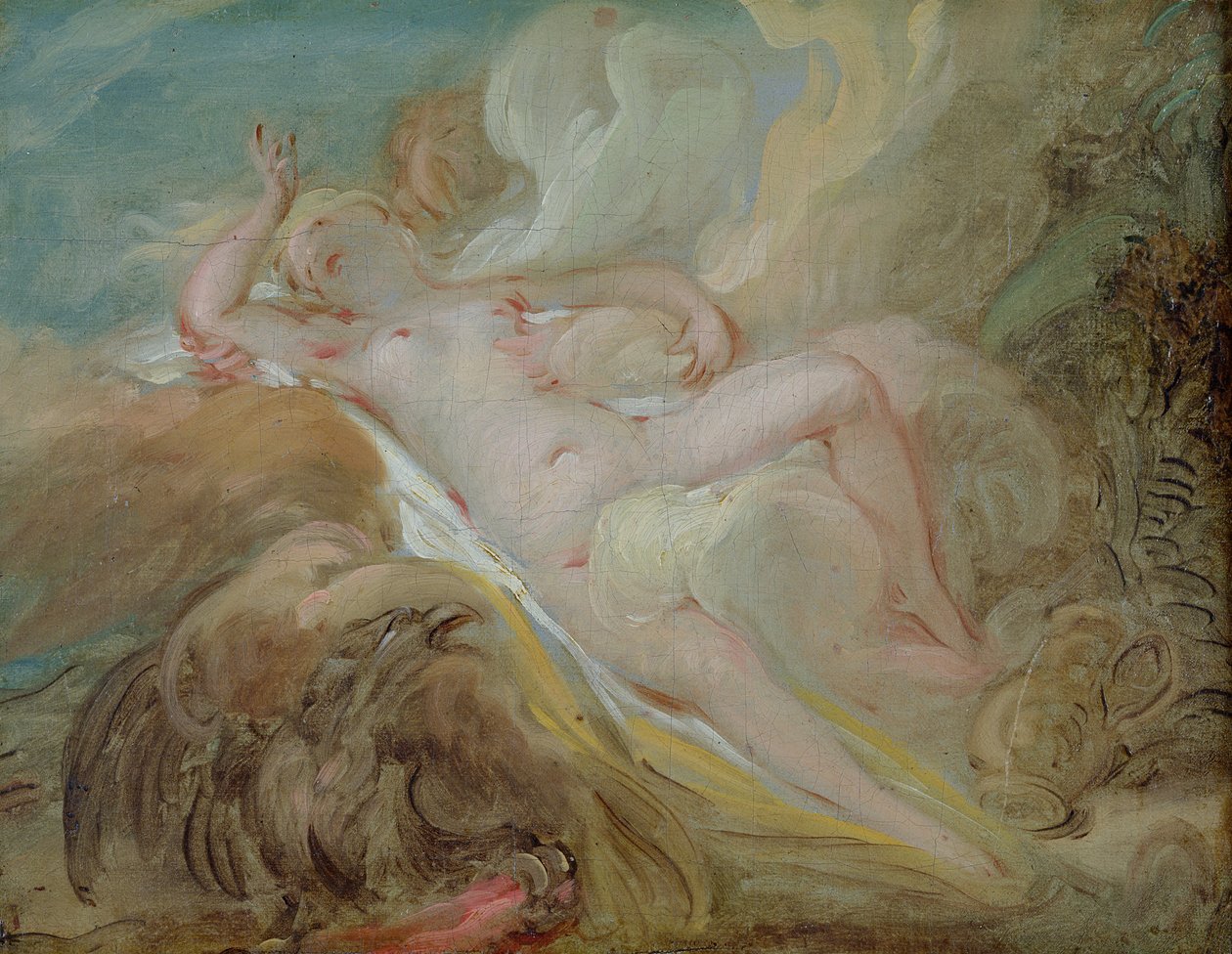Jowisz i Io autorstwa Jean Honore Fragonard